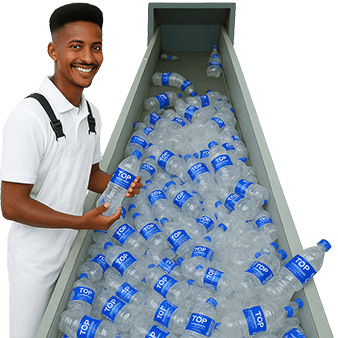 Processing plastic bottles