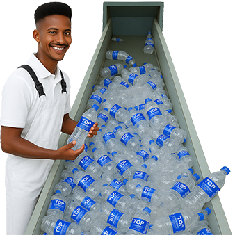 Processing plastic bottles